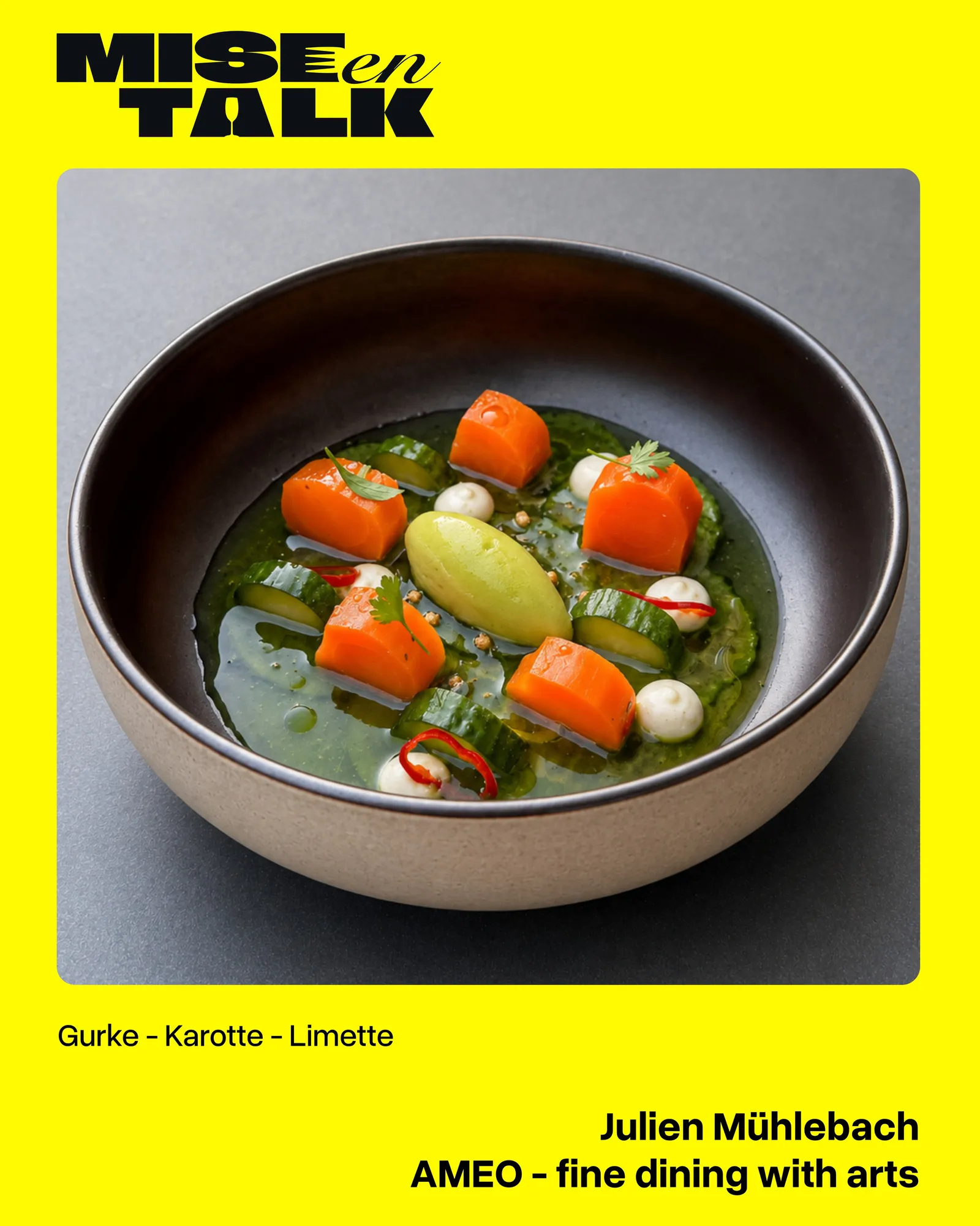 Gurke, Karotte, Limette im AMEO