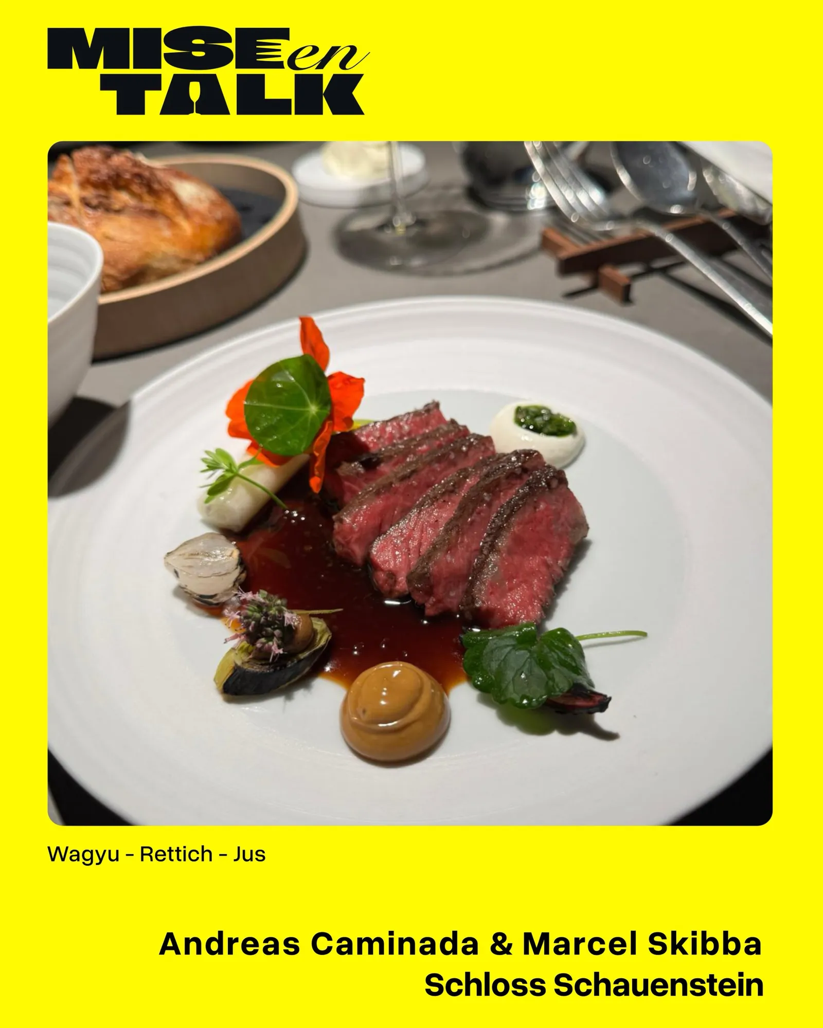 Schloss Schauenstein: Wagyu, Rettich, Jus